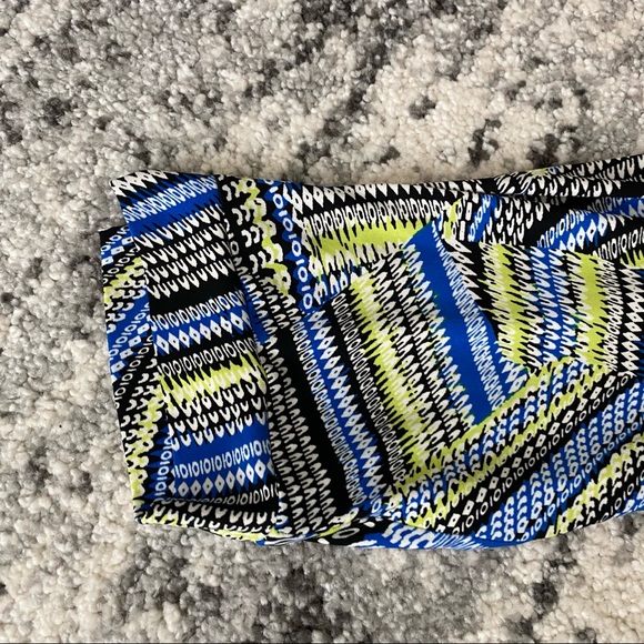 Laundry By Shelli Segal || blue green wrap dress - Picture 3 of 7